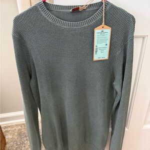 FAHERTY brand NWT men’s Sunwashed Crewneck Sweater - Mountain Olive